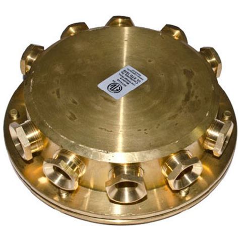 brass underwater junction box|4 port underwater junction box.